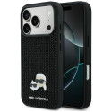Kryt Karl Lagerfeld RHINESTONES pro iPhone 17 Pro - černý