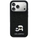 Kryt Karl Lagerfeld RHINESTONES pro iPhone 17 Pro - černý