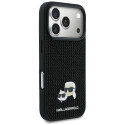 Kryt Karl Lagerfeld RHINESTONES pro iPhone 17 Pro - černý