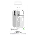 Kryt Puro LIGHTFEEL pro iPhone 17 Pro – transparentní/bílá
