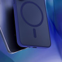 Kryt 3mk SMOKE MagCase pro iPhone 16 - modře průsvitný