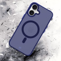 Kryt 3mk SMOKE MagCase pro iPhone 16 - modře průsvitný
