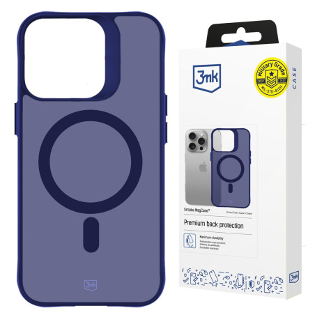 Kryt 3mk SMOKE MAGCASE pro iPhone 16 Pro - modrá