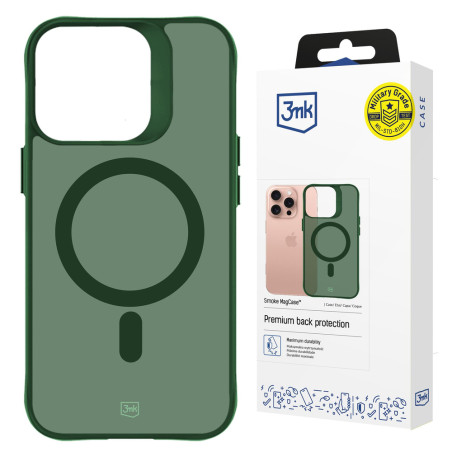 Kryt 3mk Smoke MagCase iPhone 16 Pro Max - green-translucent
