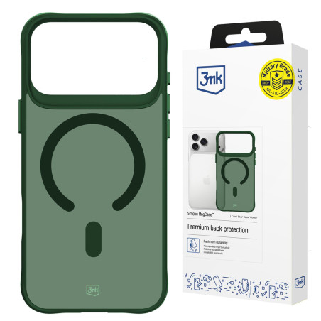 3mk SMOKE MagCase kryt pro iPhone 17 Pro - green