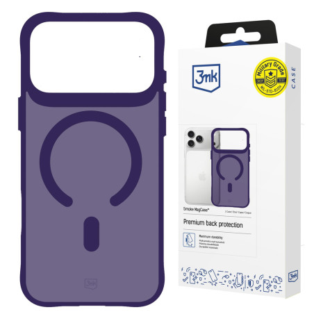 Kryt 3mk Smoke MagCase pro iPhone 17 Pro - purple-translucent
