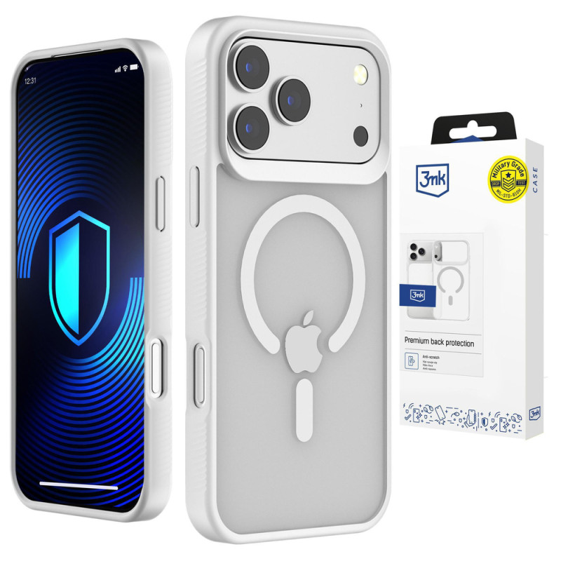Kryt 3mk SMOKE MAGCASE pro iPhone 17 Pro Max - white-translucent