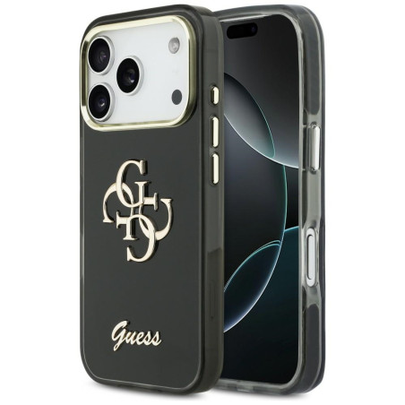 Kryt Guess IML 4G Script Metal iPhone 17 Pro black