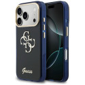 Kryt Guess IML 4G SCRIPT metal pro iPhone 17 Pro Max - modrý