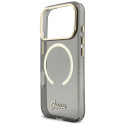 Kryt Guess IML Glitters Script iPhone 17 Pro černý
