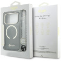 Kryt Guess IML Glitters Script iPhone 17 Pro černý