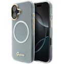 Kryt Guess IML Gradient Script Metal MagSafe pro iPhone 17 - white