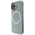 Kryt Guess IML Gradient Script Metal MagSafe pro iPhone 17 - white