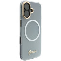 Kryt Guess IML Gradient Script Metal MagSafe pro iPhone 17 - white