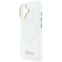 Kryt Guess IML Gradient Script Metal MagSafe pro iPhone 17 - white