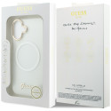 Kryt Guess IML Gradient Script Metal MagSafe pro iPhone 17 - white