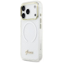Kryt Guess IML Gradient Script Metal MagSafe iPhone 17 Pro - white