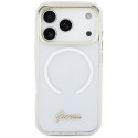 Kryt Guess IML Gradient Script Metal MagSafe iPhone 17 Pro - white