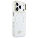 Kryt Guess IML Gradient Script Metal MagSafe iPhone 17 Pro - white