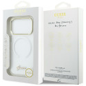 Kryt Guess IML Gradient Script Metal MagSafe iPhone 17 Pro - white