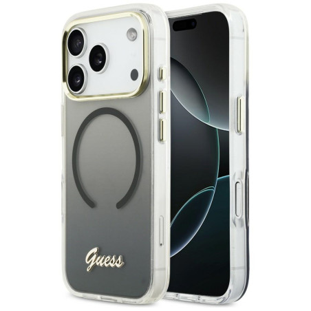 Kryt Guess IML Gradient Script Metal MagSafe iPhone 17 Pro Max – če