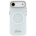 Kryt Guess IML Gradient Script Metal MagSafe iPhone Air bílý