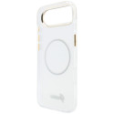 Kryt Guess IML Gradient Script Metal MagSafe iPhone Air bílý
