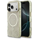 Kryt Guess IML Peony Dot MagSafe pro iPhone 17 Pro - béžový