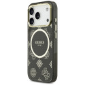 Kryt Guess IML Peony Dot pro iPhone 17 Pro - černý