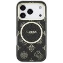 Kryt Guess IML Peony Dot pro iPhone 17 Pro - černý