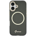 Kryt Guess IML Script Metal MagSafe iPhone 17 - černý