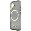 Kryt Guess IML Script Metal MagSafe iPhone 17 - černý