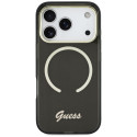 Kryt Guess IML Script Metal MagSafe iPhone 17 Pro černý