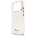 Kryt Guess IML Script Metal MagSafe iPhone 17 Pro - pink