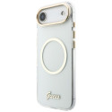 Kryt Guess IML SCRIPT METAL pro iPhone Air - clear