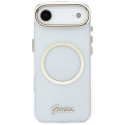 Kryt Guess IML SCRIPT METAL pro iPhone Air - clear
