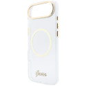 Kryt Guess IML SCRIPT METAL pro iPhone Air - clear