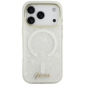 Kryt Guess IML Shell Script Metal MagSafe pro iPhone 17 Pro Max - whit