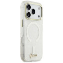 Kryt Guess IML Shell Script Metal MagSafe pro iPhone 17 Pro Max - whit