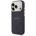 Kryt Guess Peony Hot Stamp pro iPhone 17 Pro - modrá