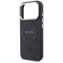 Kryt Guess Peony Hot Stamp pro iPhone 17 Pro - modrá