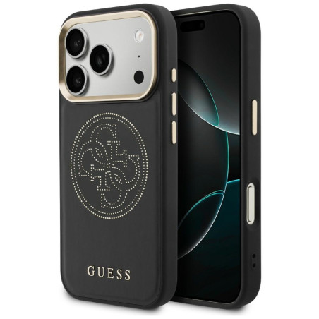 Kryt Guess PERFORATED 4G MagSafe iPhone 17 Pro Max černý