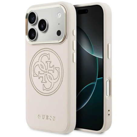 Kryt Guess Perforated 4G MagSafe pro iPhone 17 Pro - růžová