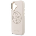 Kryt Guess Perforated 4G MagSafe pro iPhone 17 - růžová