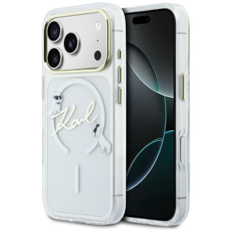 Kryt Karl Lagerfeld CHOUPETTES MagSafe pro iPhone 17 Pro Max - čirý