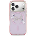 Kryt Karl Lagerfeld Choupettes pro iPhone 17 Pro Max - růžový