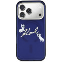 Kryt Karl Lagerfeld IML Choupettes MagSafe pro iPhone 17 Pro - modrý