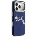 Kryt Karl Lagerfeld IML Choupettes MagSafe pro iPhone 17 Pro - modrý