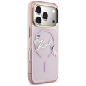 Kryt Karl Lagerfeld IML Choupettes pro iPhone 17 Pro - růžová