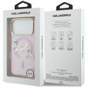 Kryt Karl Lagerfeld IML Choupettes pro iPhone 17 Pro - růžová